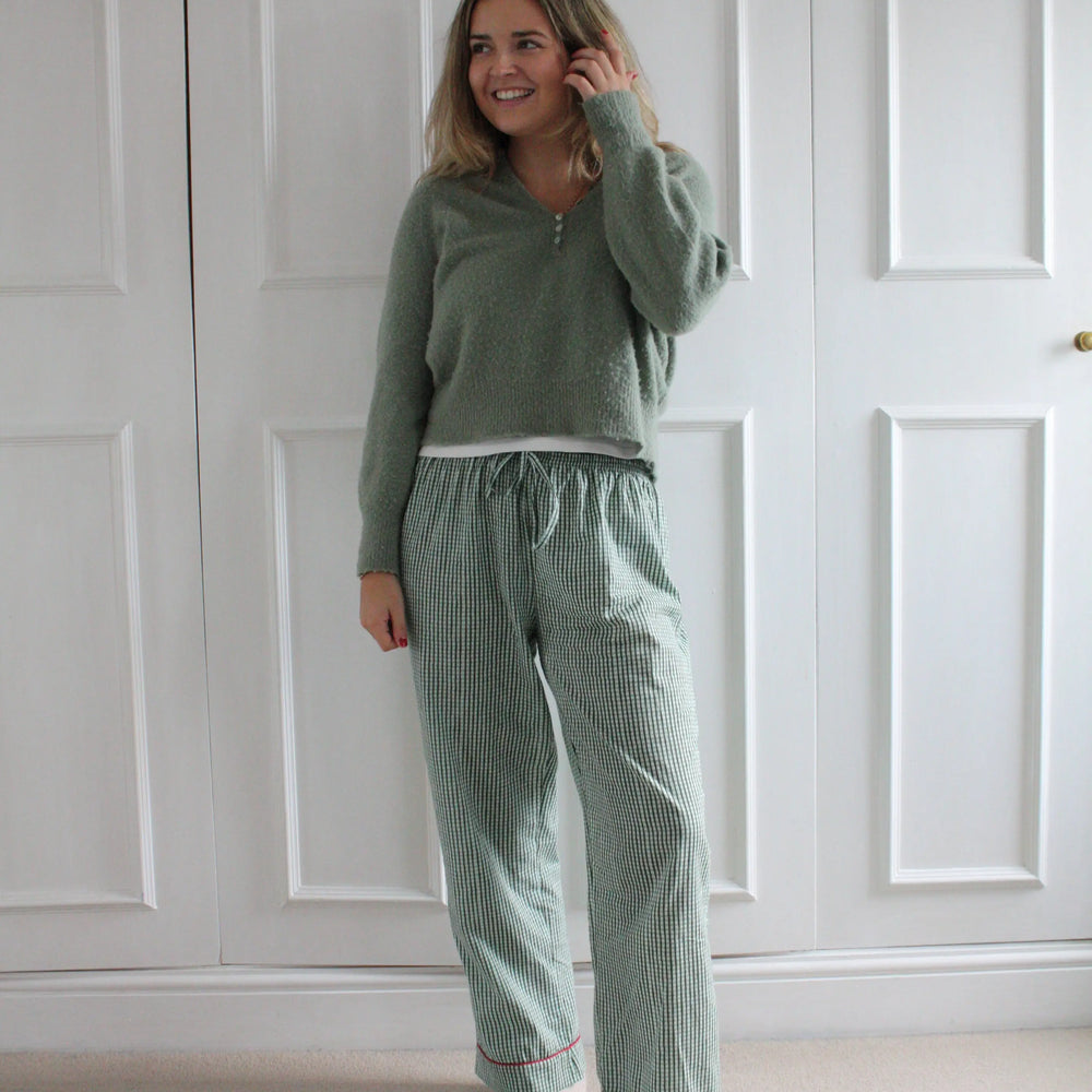 Green Gingham Trousers Madder & More