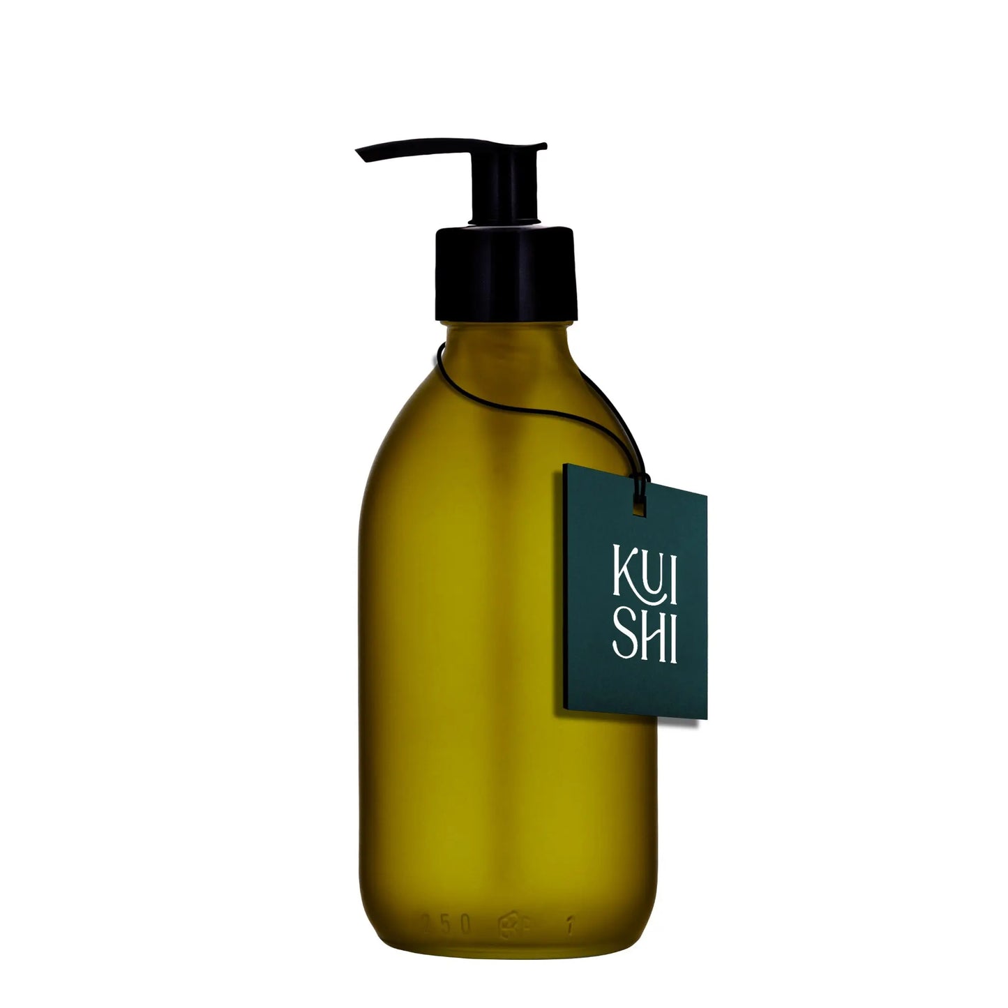Green Glass Pump Bottle Kuishi