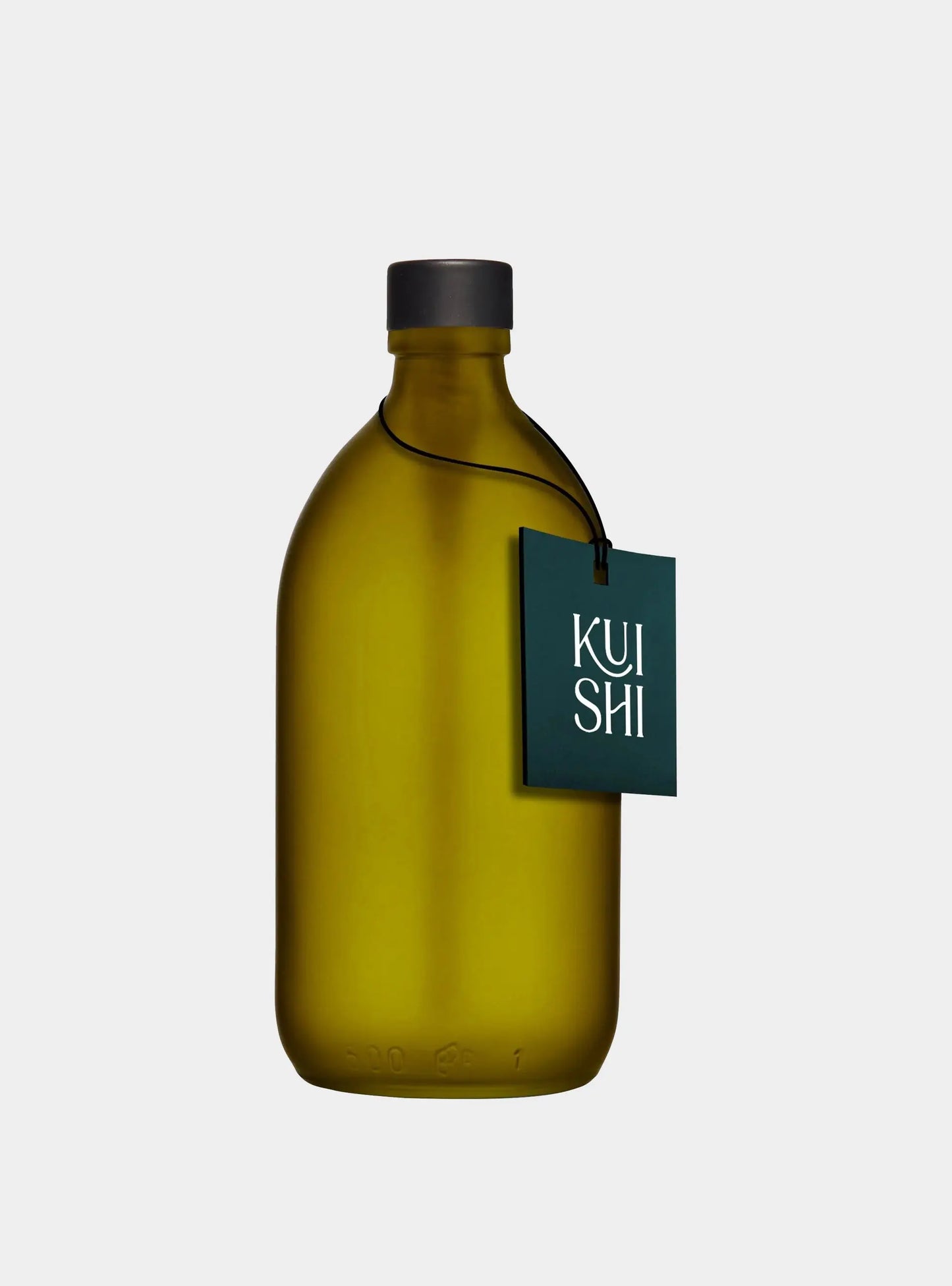 Green Glass Storage Bottle and Cap Kuishi