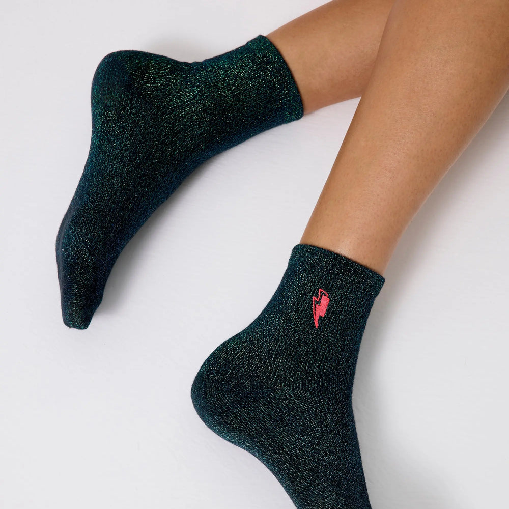 Green Lurex Socks Scamp & Dude