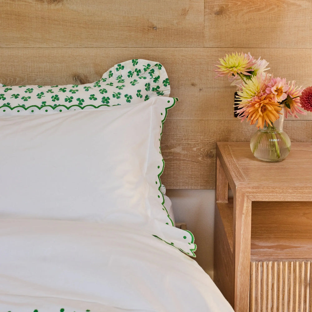 Green Scallop Bedlinen Set Lulu and Nat
