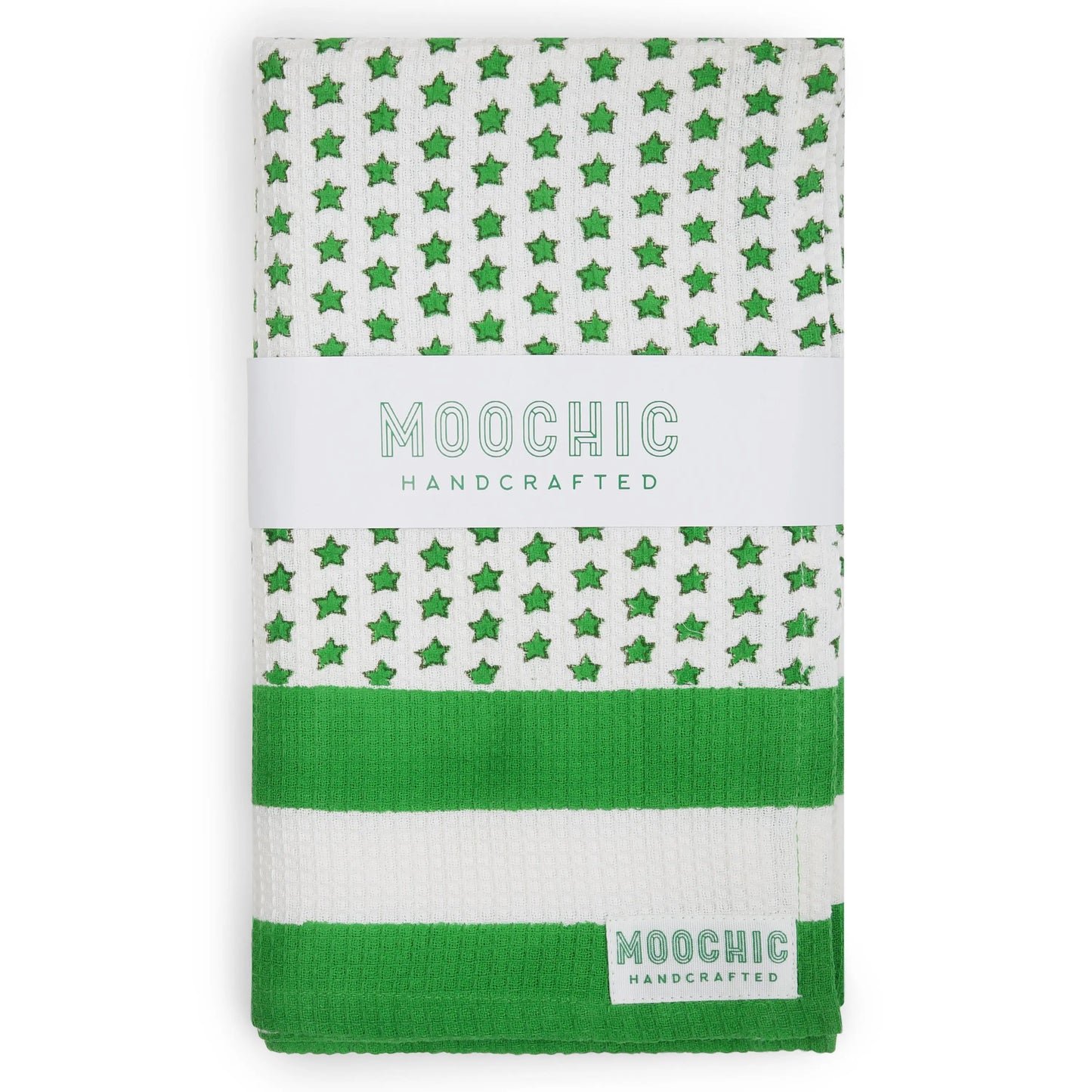 Green Star Waffle Towel Moochic