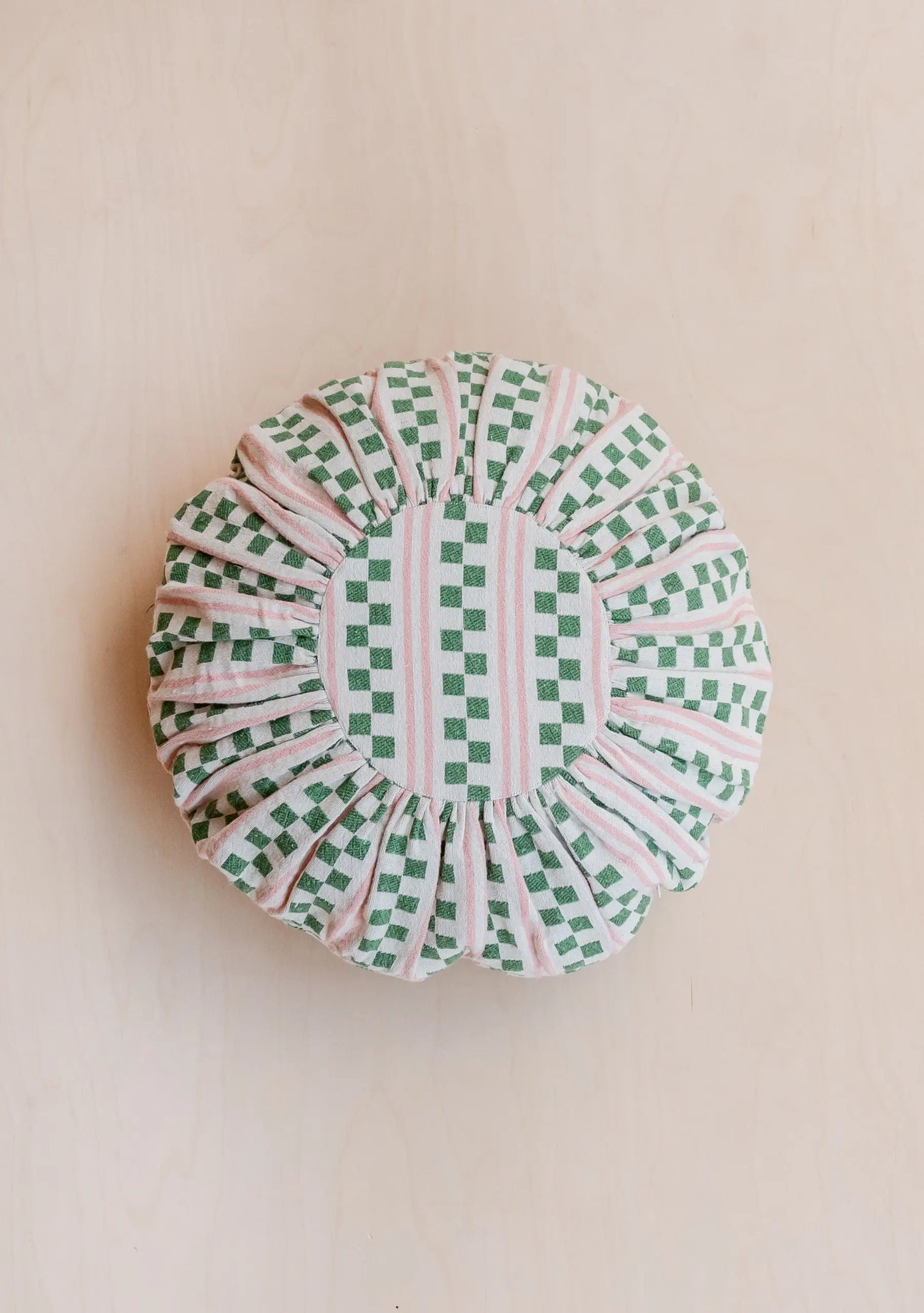 Green Stripe Cotton Cushion Cover TartanBlanketCo