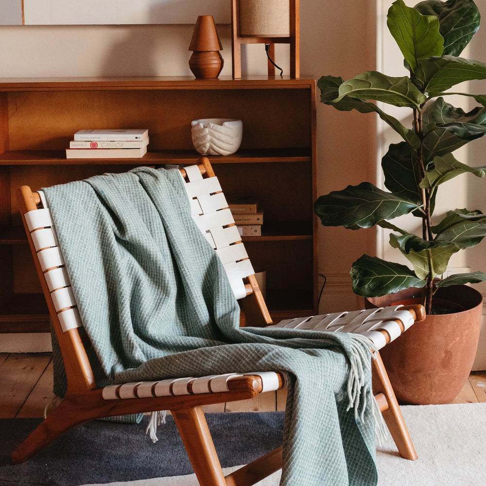 Green Wool Blanket TartanBlanketCo