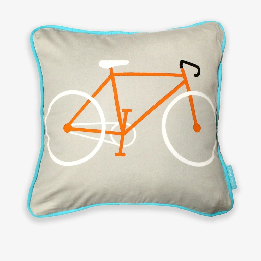 Grey Bike Cushion Cover Toby Tiger