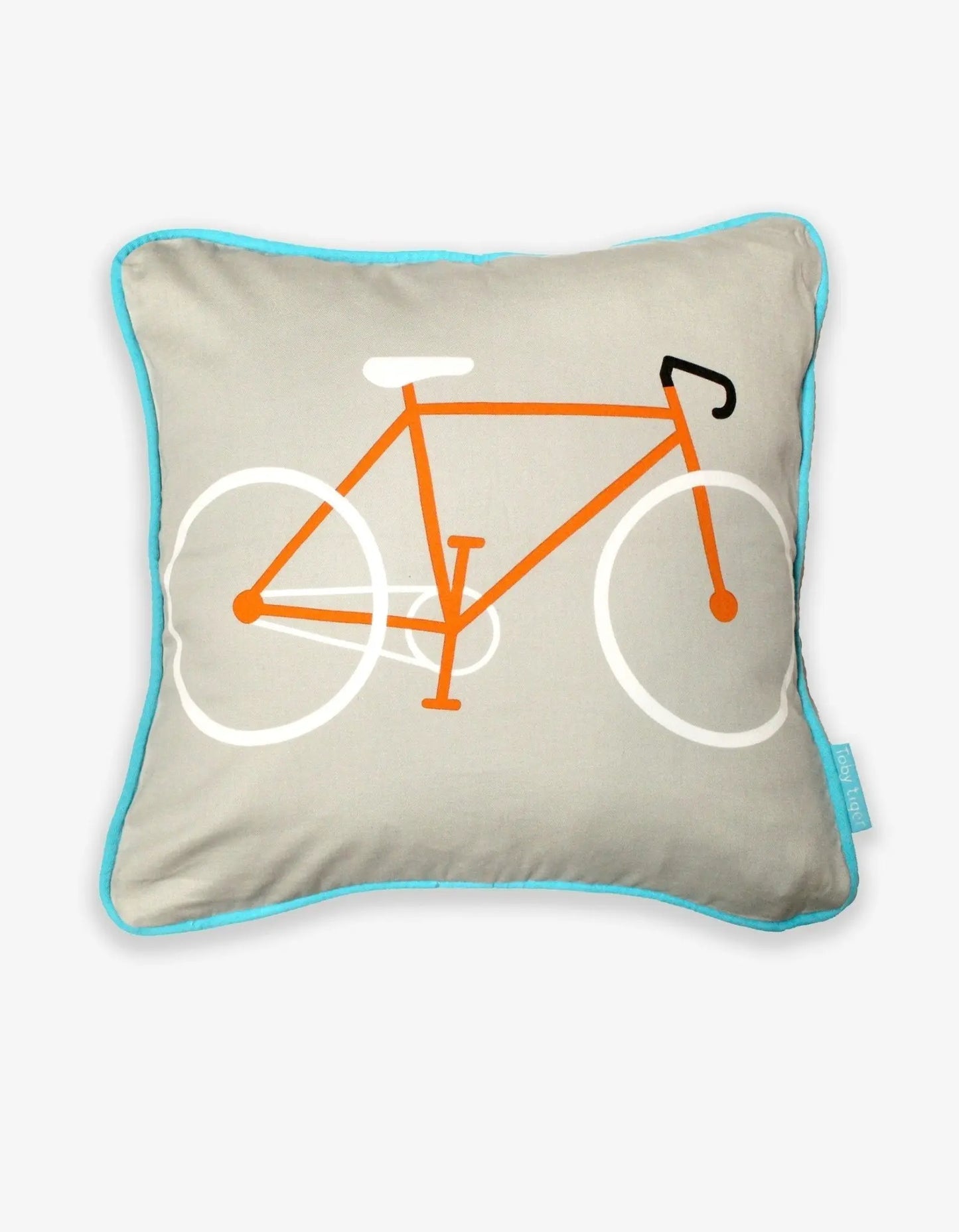 Grey Bike Cushion Cover Toby Tiger