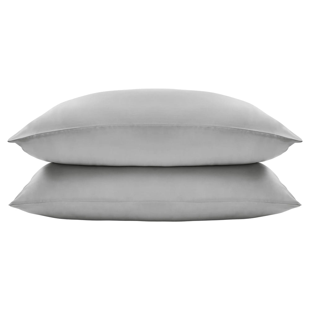 Grey Eucalyptus Silk Pillowcase Pair Ethical Bedding™