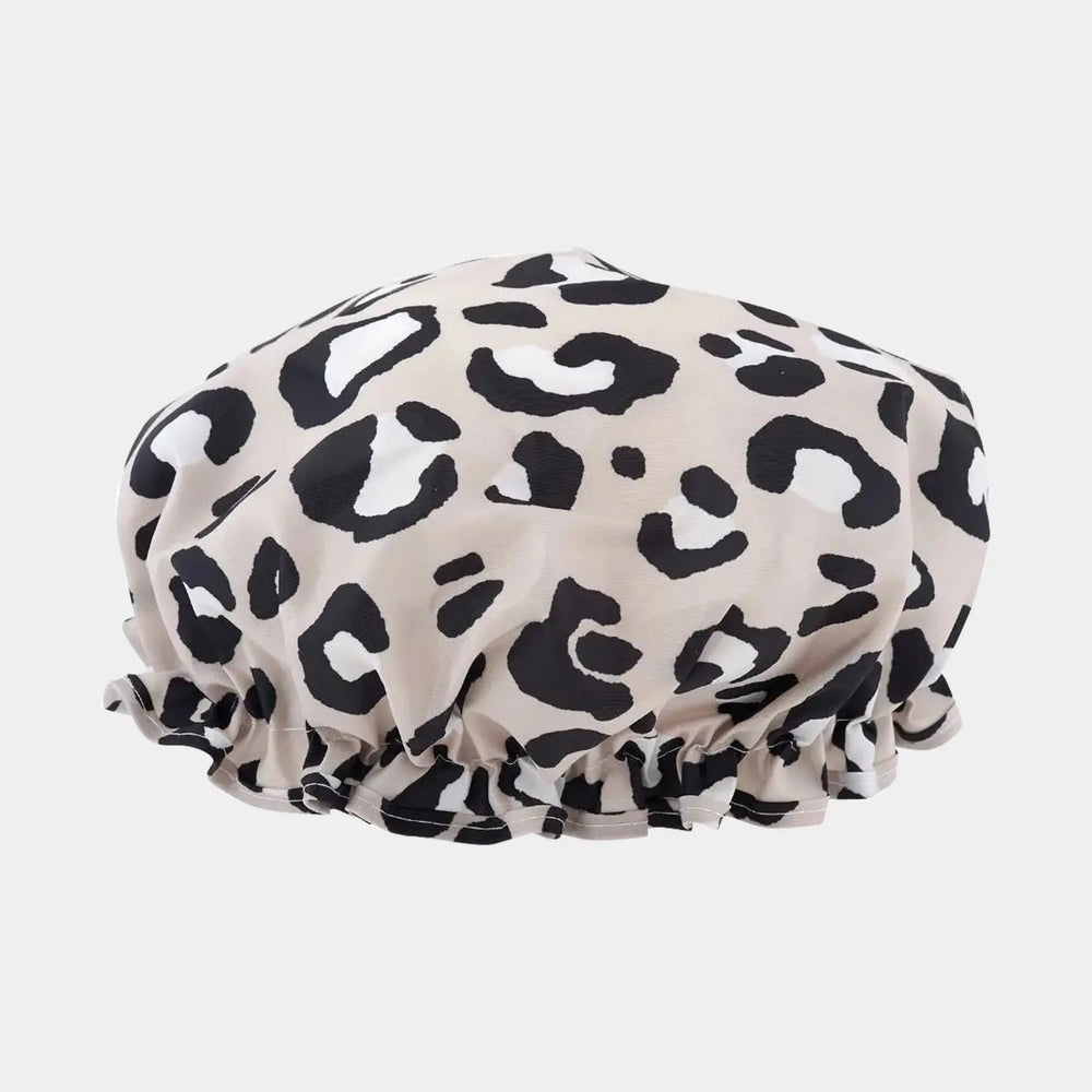 Grey Leopard Shower Cap SMUG