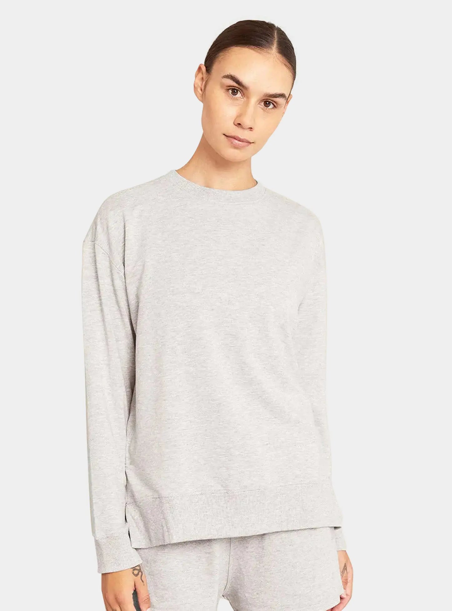 Grey Marl Women's Bamboo Lightweight Pullover Boody