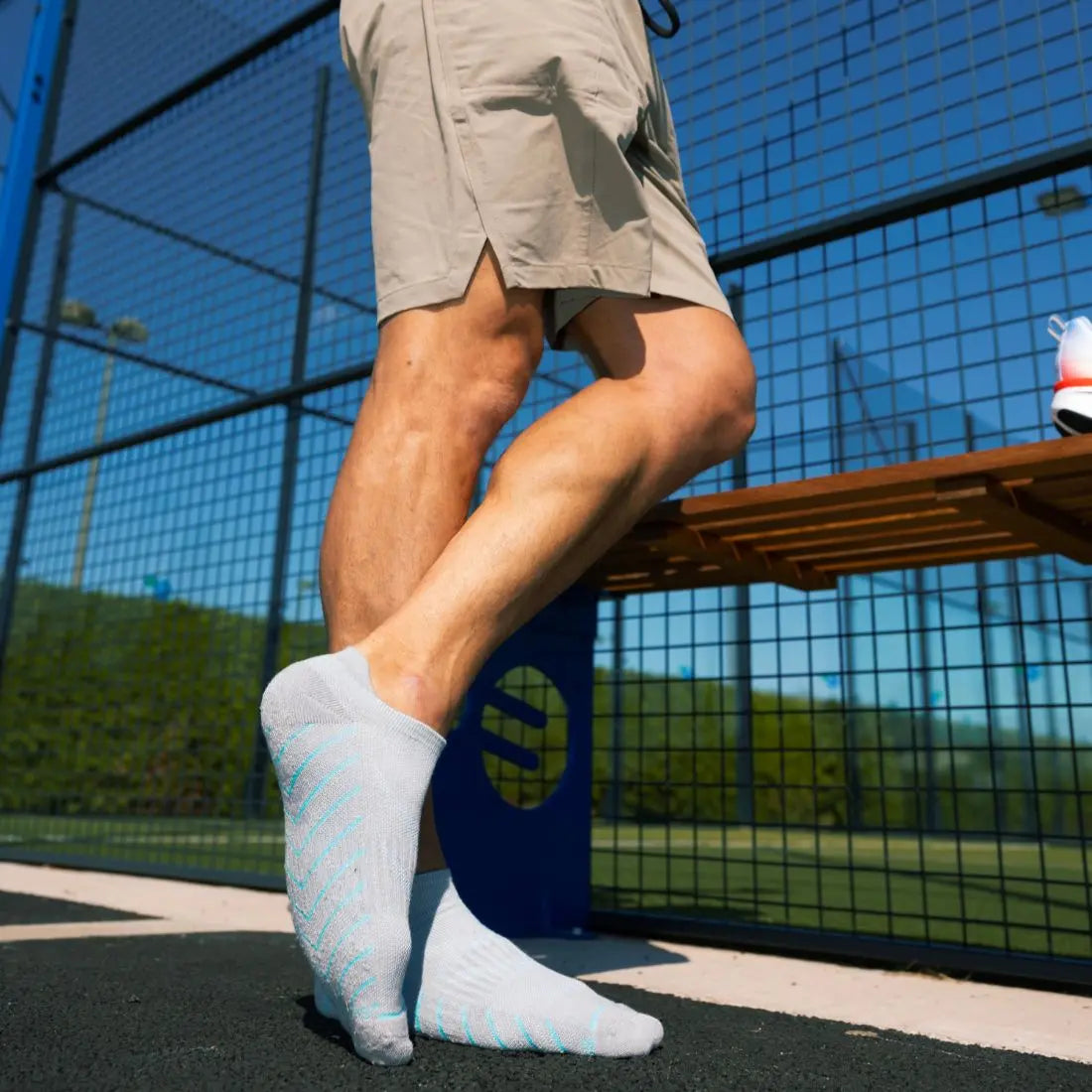 Grey Performance Trainer Socks Swole Panda