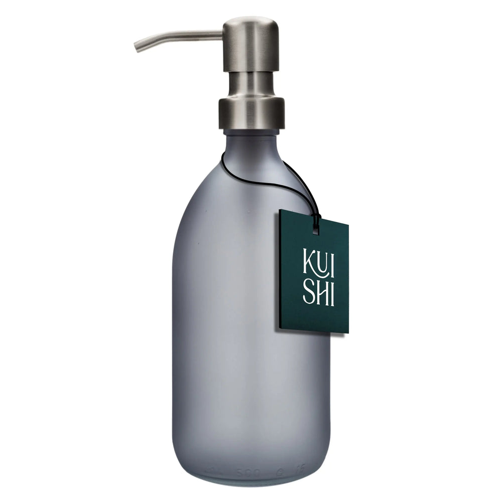 Grey Soap Dispenser Stainless Steel Pump Kuishi