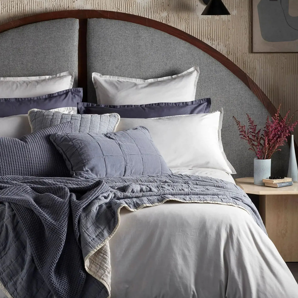 Grey Super Soft 100% Cotton Bed Linen The Secret Linen Store