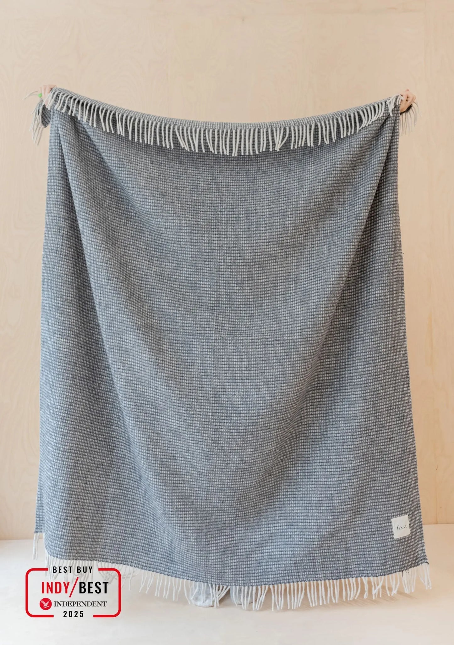 Grey Wool Blanket TartanBlanketCo