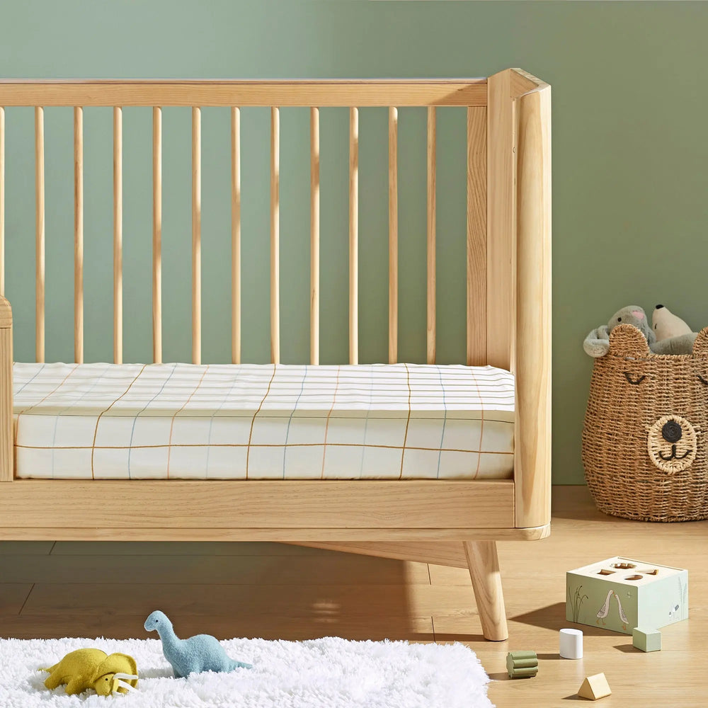 Grid Organic Cotton Fitted Sheet Kabode