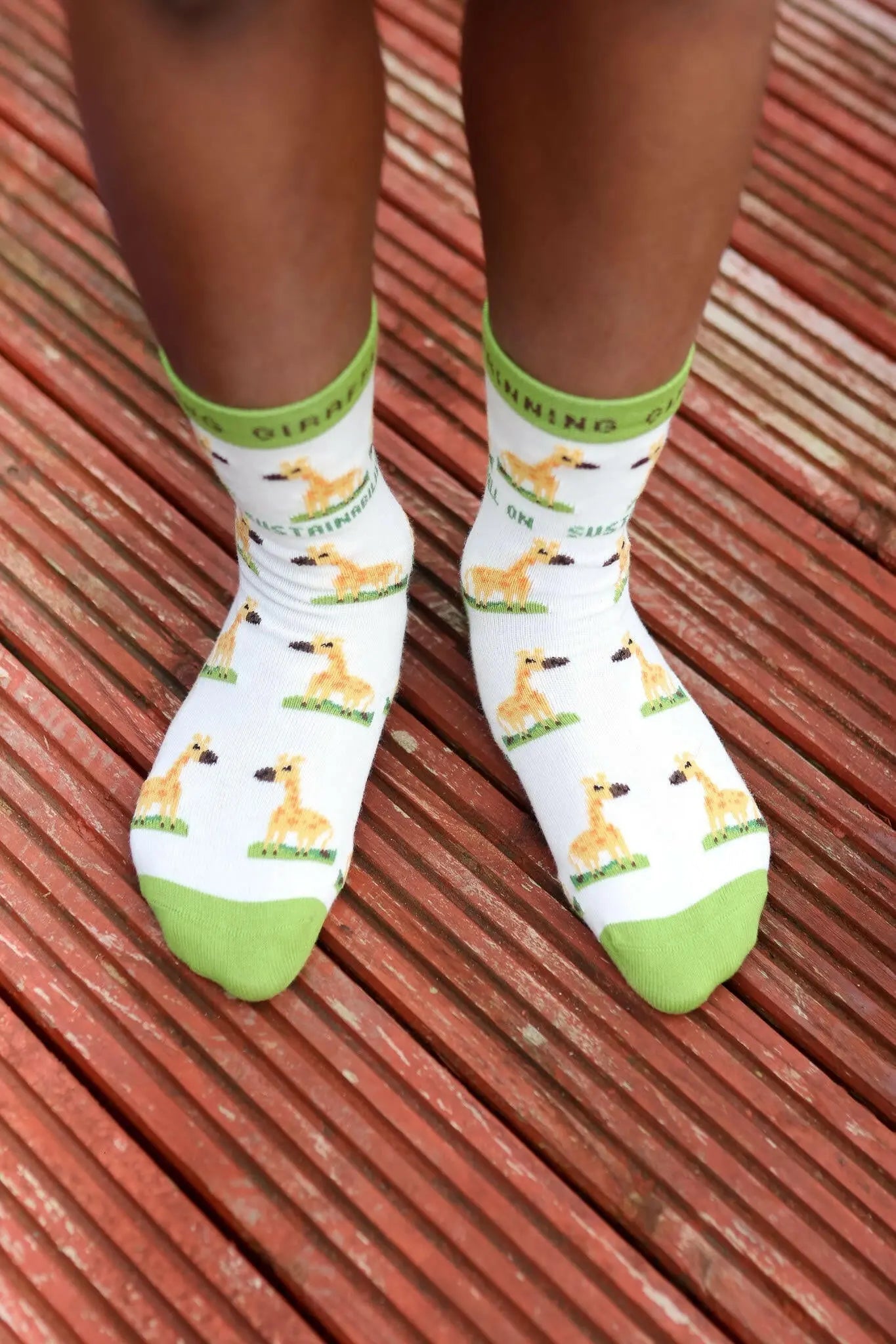 Grinning Giraffe Organic Cotton Kids Socks Eco Kiddies