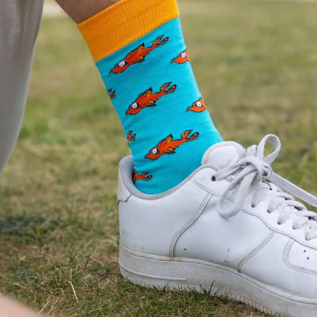 Guppy Fish Bamboo Socks Swole Panda
