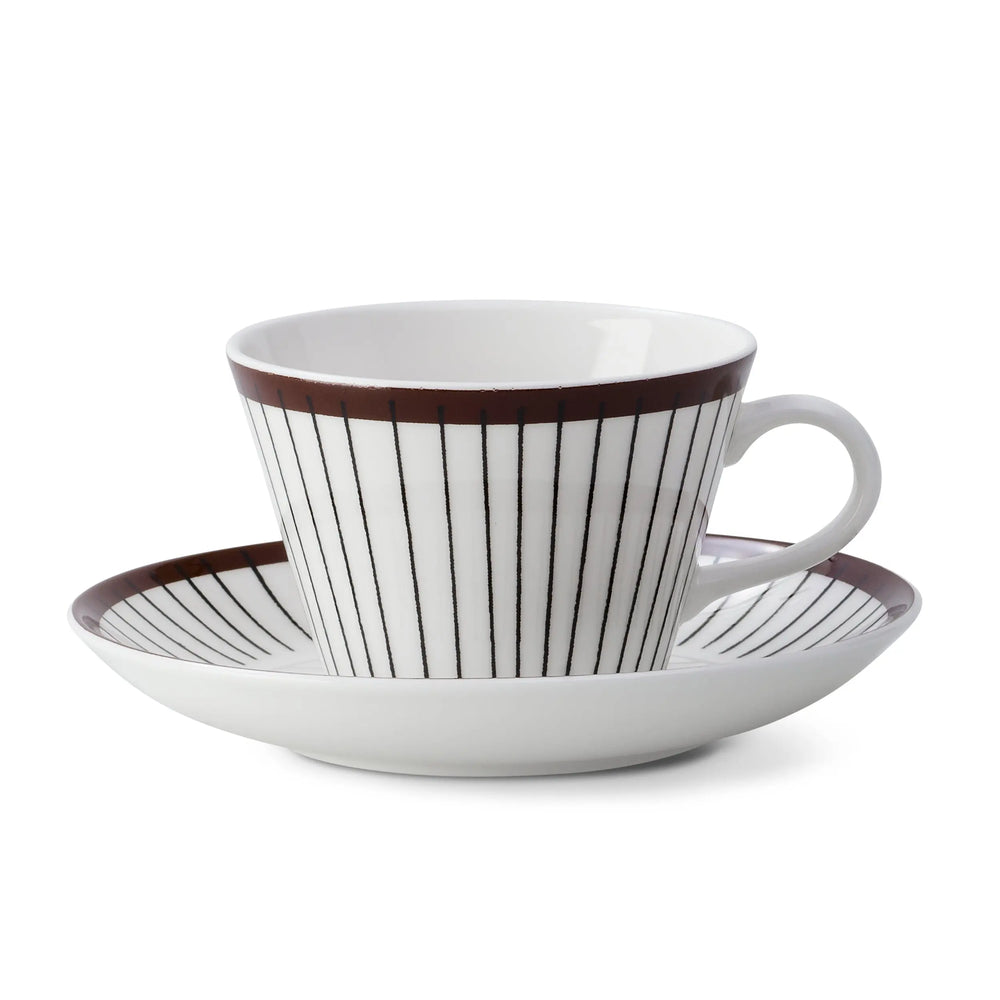Gustavsbergs Porslinsfabrik Ršd Salix Coffee Set, Cone Coffee Cup + Saucer Gustavsbergs Porslinsfabrik