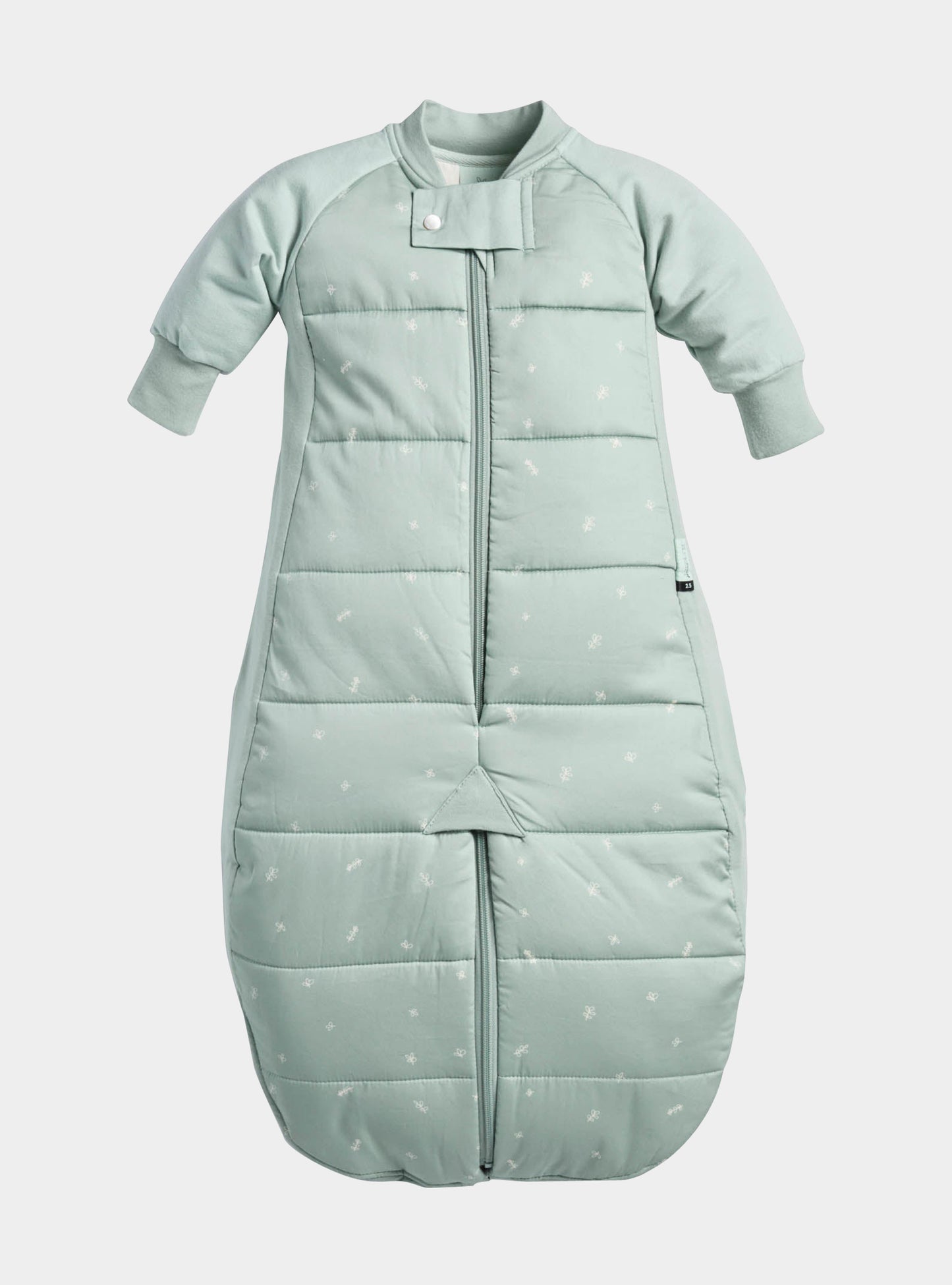 Organic Winter Long Sleeved 2 in 1 Sleeping Suit Bag - Sage 3.5 TOG ergoPouch