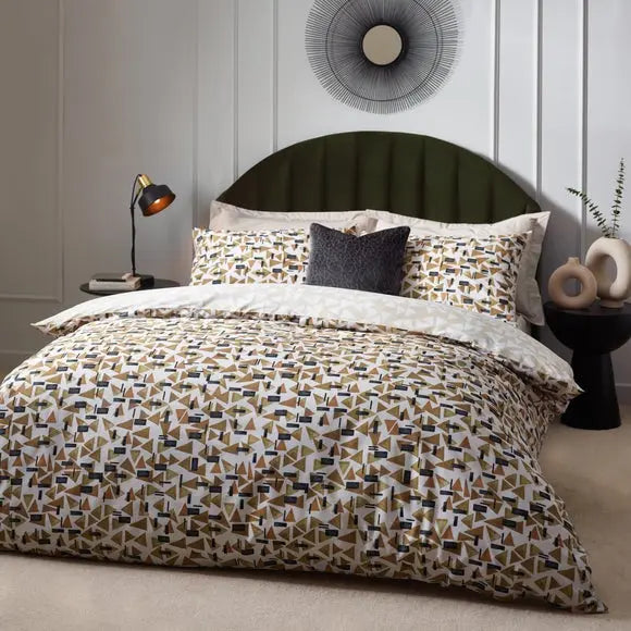 HÖEM City Cotton Rich Duvet Cover & Pillowcase Set, Multicoloured Dunelm