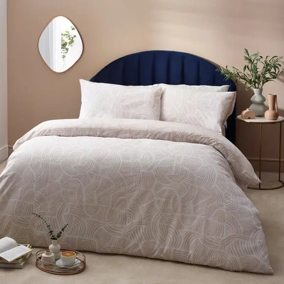 HÖEM Dunes Cotton Rich Duvet Cover & Pillowcase Set, Shell Dunelm