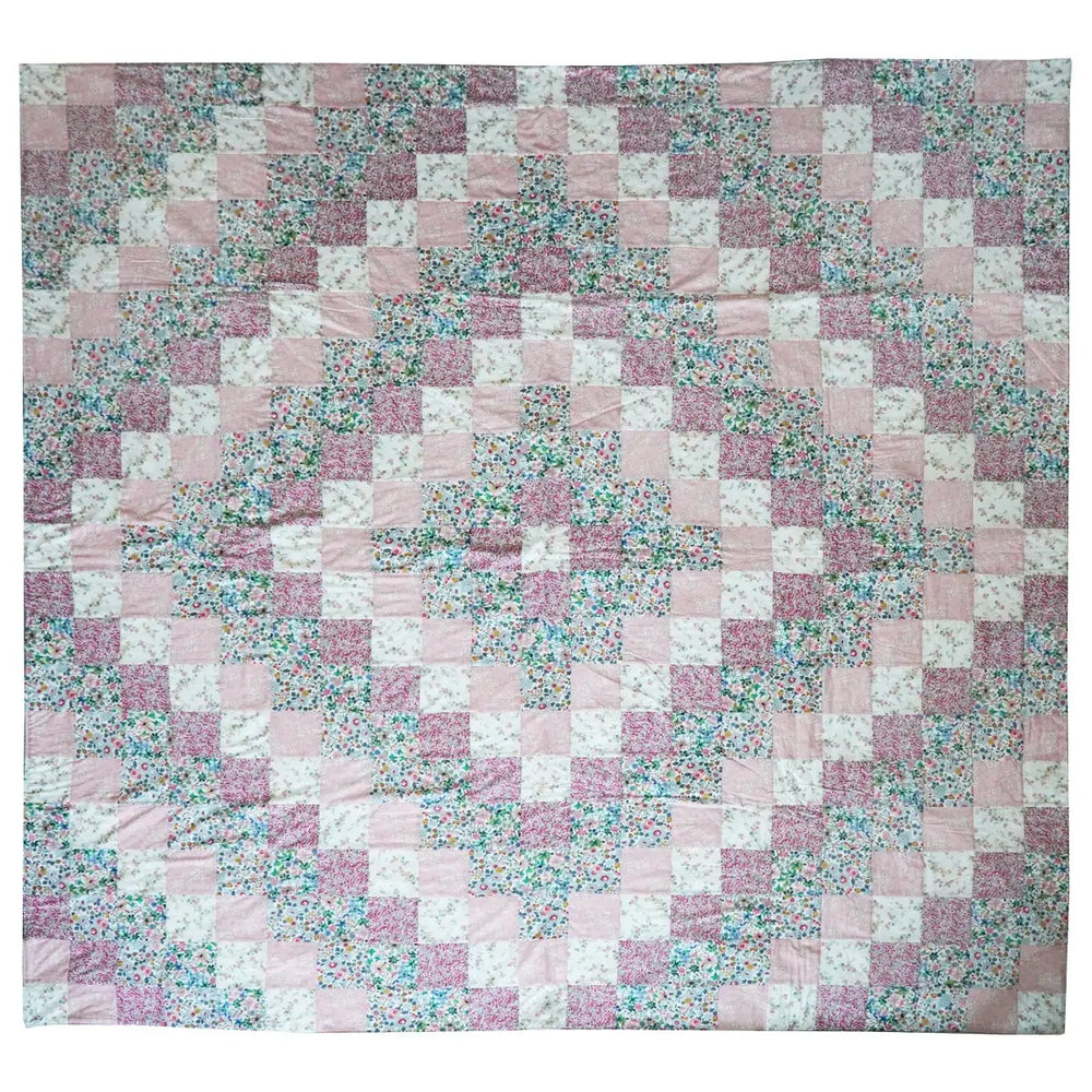 Handmade Liberty Fabric Patchwork Bedspread in CLASSIC COLLECTION Coco & Wolf