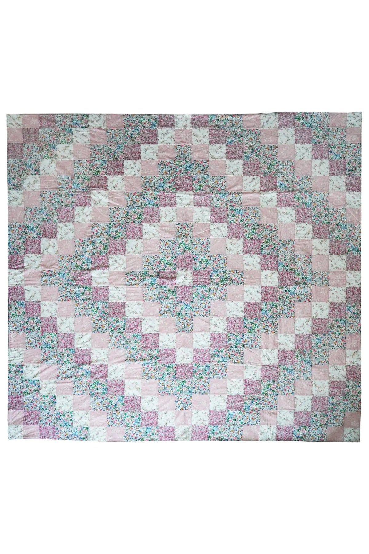 Handmade Liberty Fabric Patchwork Bedspread in CLASSIC COLLECTION Coco & Wolf