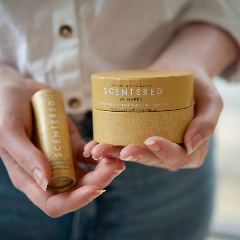 Happy Balm And Candle Set Scentered