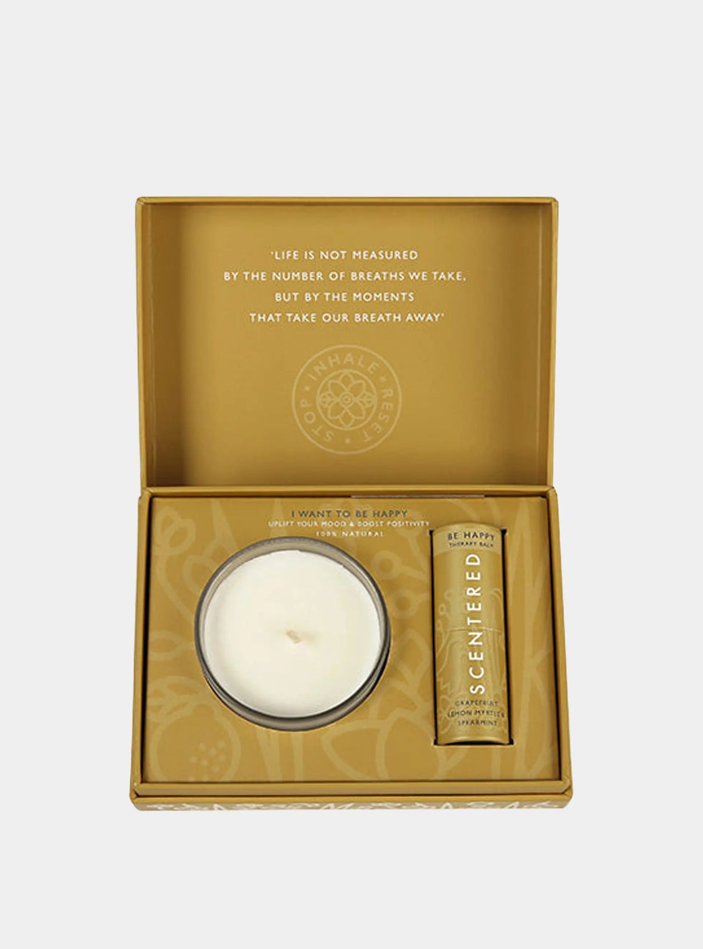 Happy Balm And Candle Set Scentered