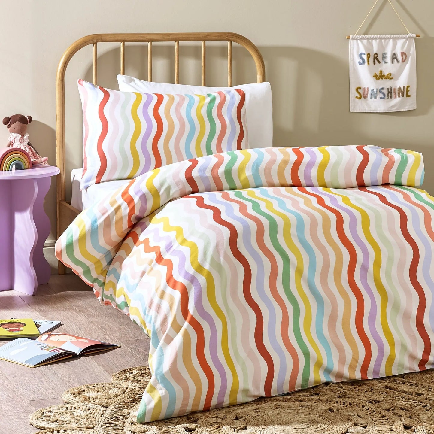 Happy Days Organic Cotton Duvet Cover & Pillowcase Kabode