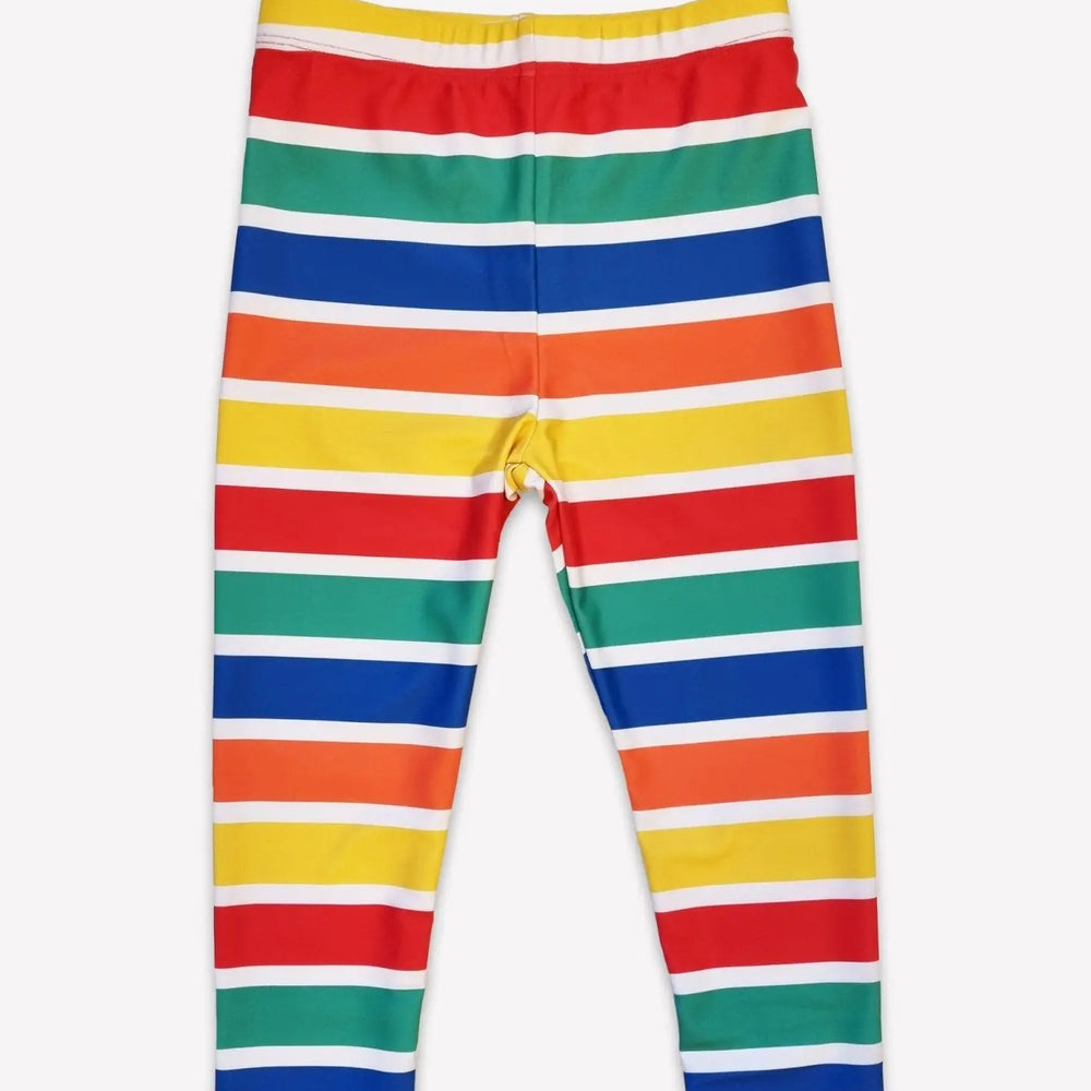 Happy Stripe Print Kids' Swim Leggings Toby Tiger