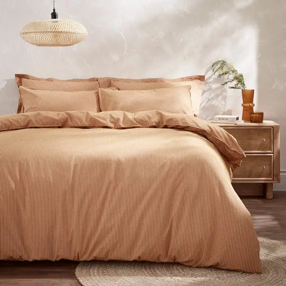 Harlem Narrow Stripe Duvet Cover & Pillowcase Set Dunelm