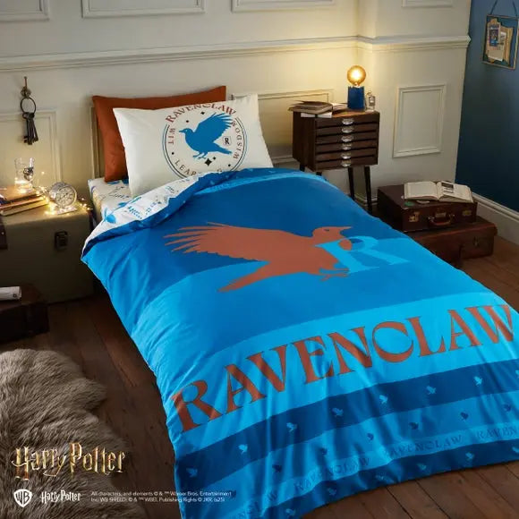 Harry Potter Ravenclaw Reversible Duvet Cover and Pillowcase Set Dunelm