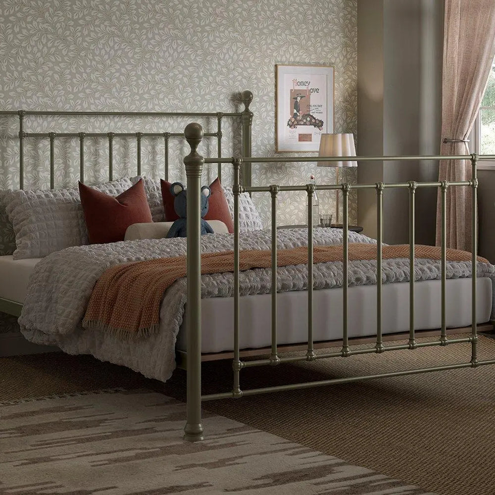 Hatti Metal Bed Frame - Brown Dreams