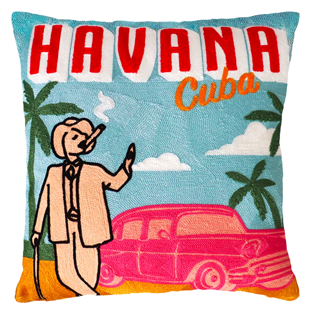 Havana Needlepoint Cushion The Pillow Drop