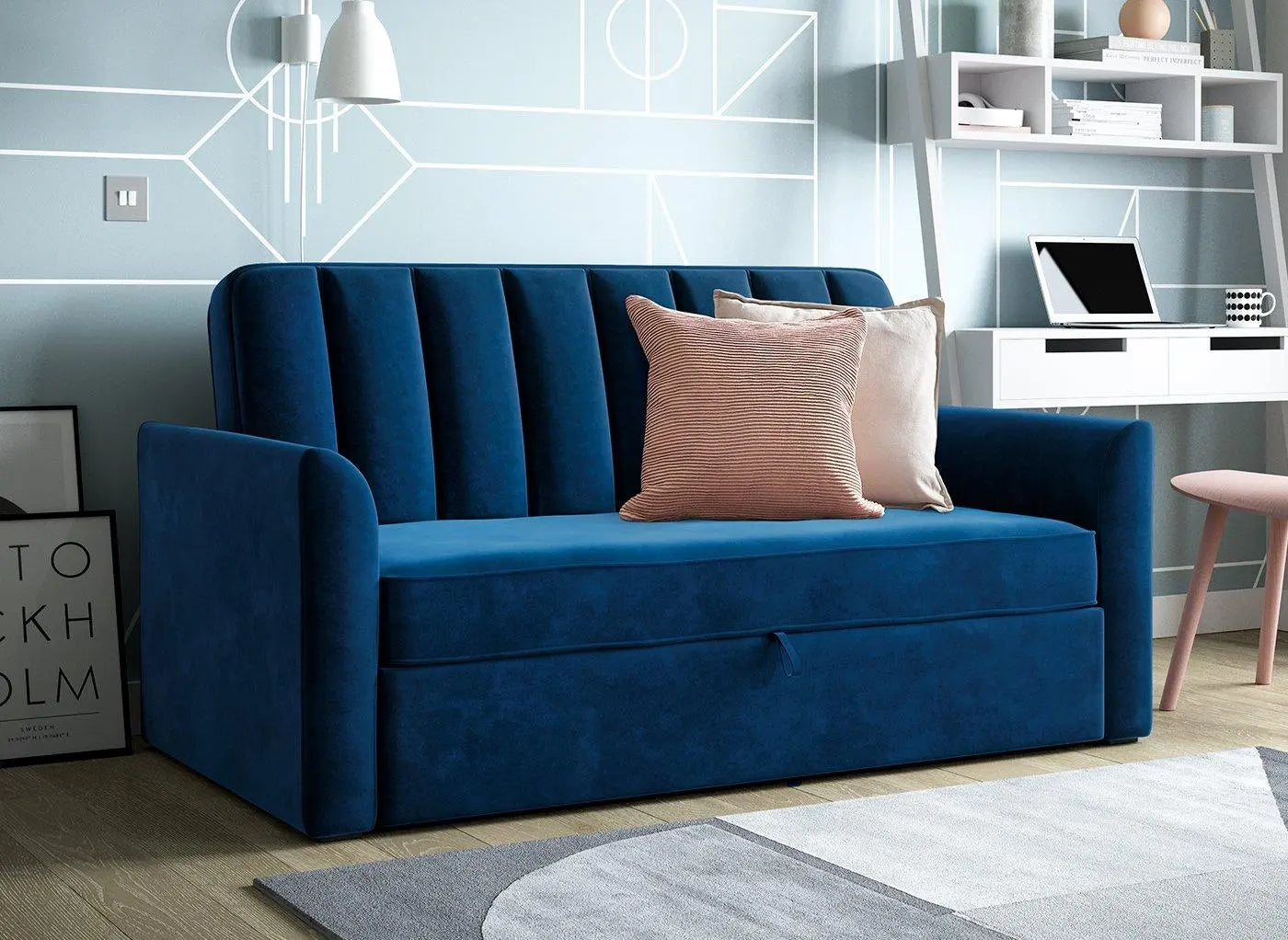 Hazel Steel Sofabed - Grey Dreams