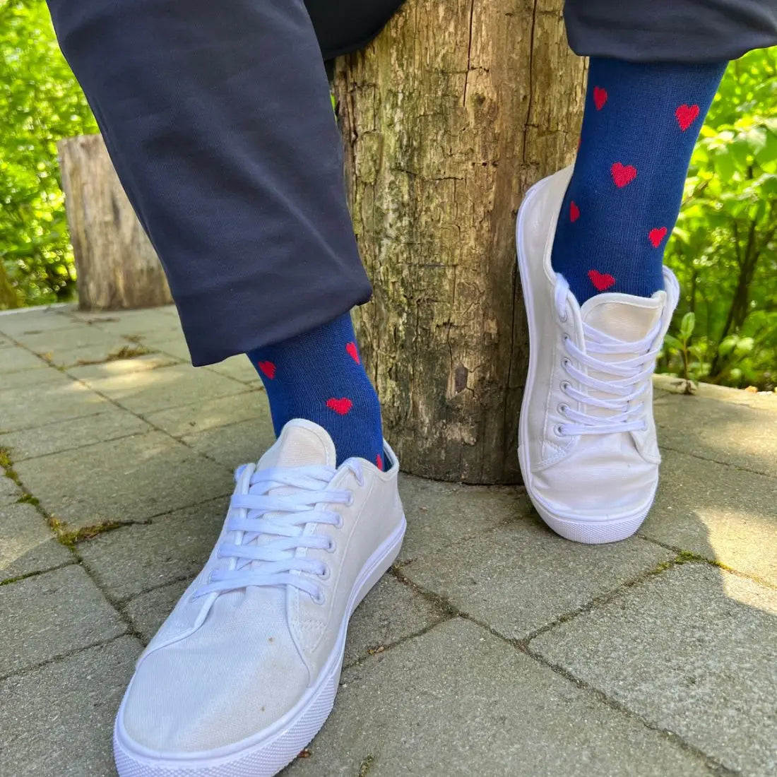 Heart Bamboo Socks Swole Panda