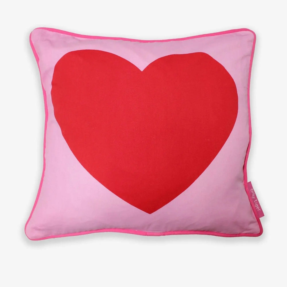 Heart Cushion Cover Toby Tiger
