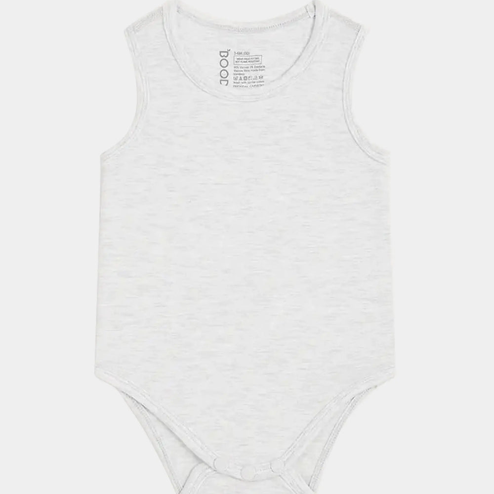 Heather Grey Baby Bamboo Bodysuit Boody