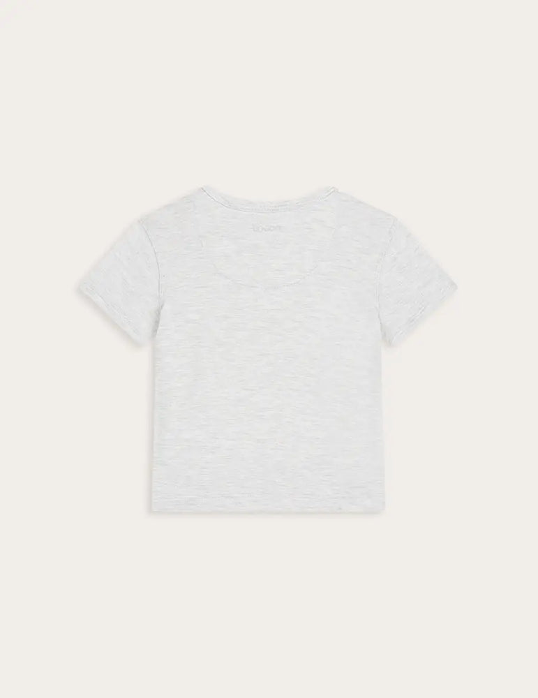 Heather Grey Baby Short Sleeve Bamboo T-Shirt Boody