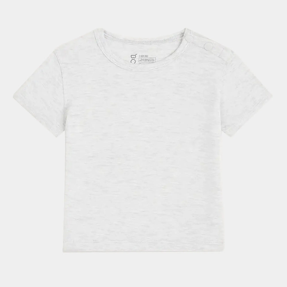 Heather Grey Baby Short Sleeve Bamboo T-Shirt Boody