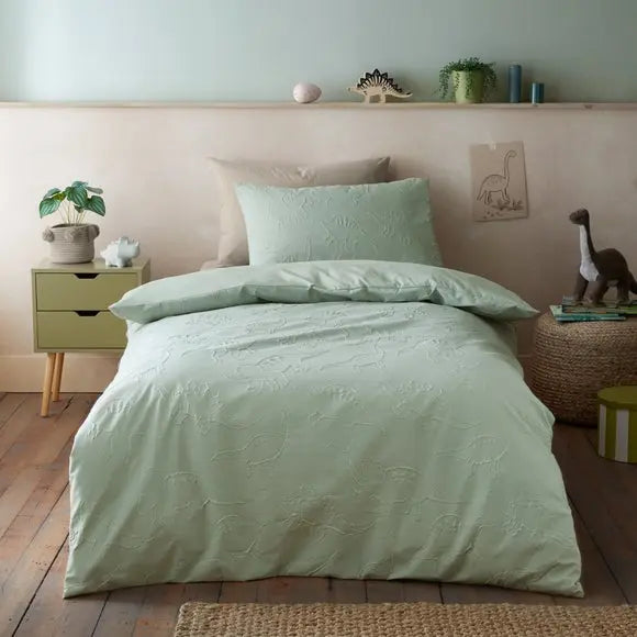 Heatset Dinosaur Duvet Cover and Pillowcase Set Dunelm