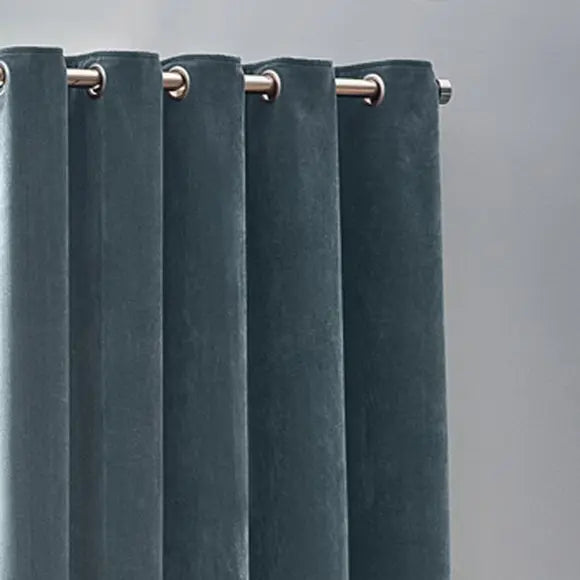 Heavy Chenille Eyelet Curtains Dunelm