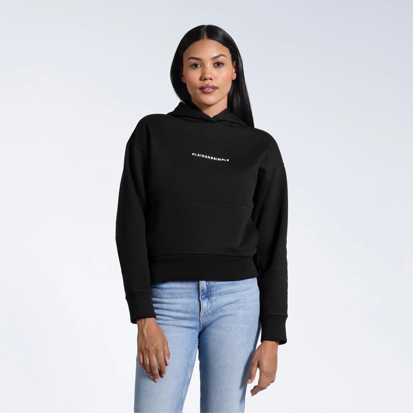 Heavyweight Women's Organic Logo Hoodie PLAINANDSIMPLE