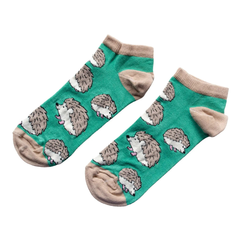 Hedgehog Bamboo Trainer Socks Bare Kind
