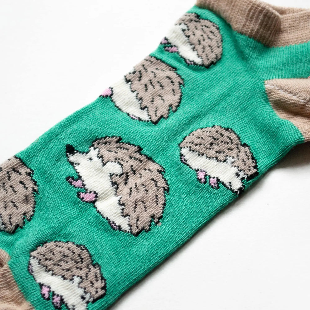 Hedgehog Bamboo Trainer Socks Bare Kind