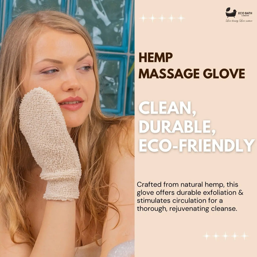Hemp Massage Glove Eco Bath London