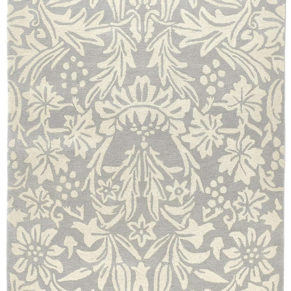 Heritage Lavender Floral Wool Rug The Rugs