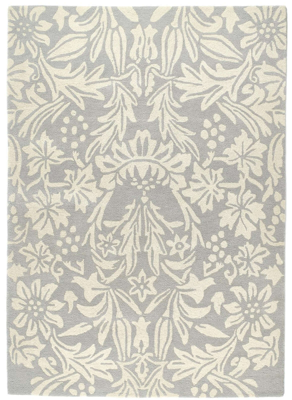 Heritage Lavender Floral Wool Rug The Rugs
