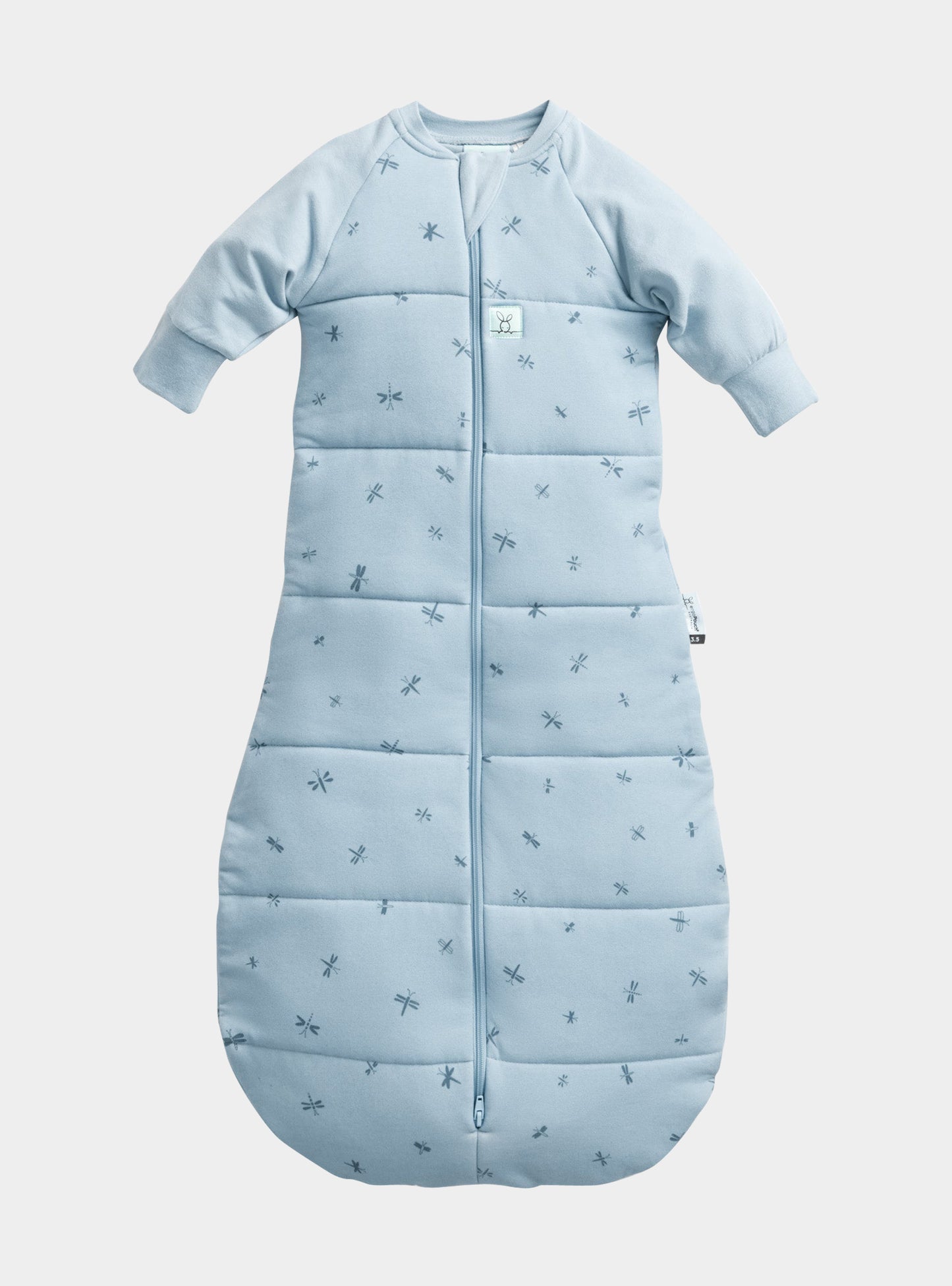Organic Winter Long Sleeved 2 in 1 Sleeping Suit Bag - Dragonflies 3.5 TOG ergoPouch