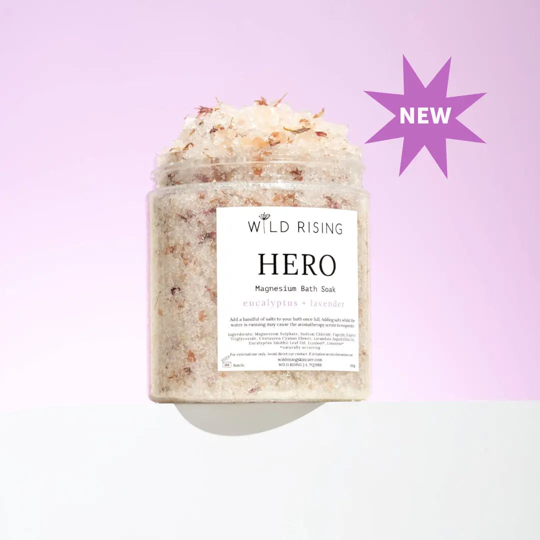 Hero - Eucalyptus Muscle Soak Bath Salts Wild Rising Skincare